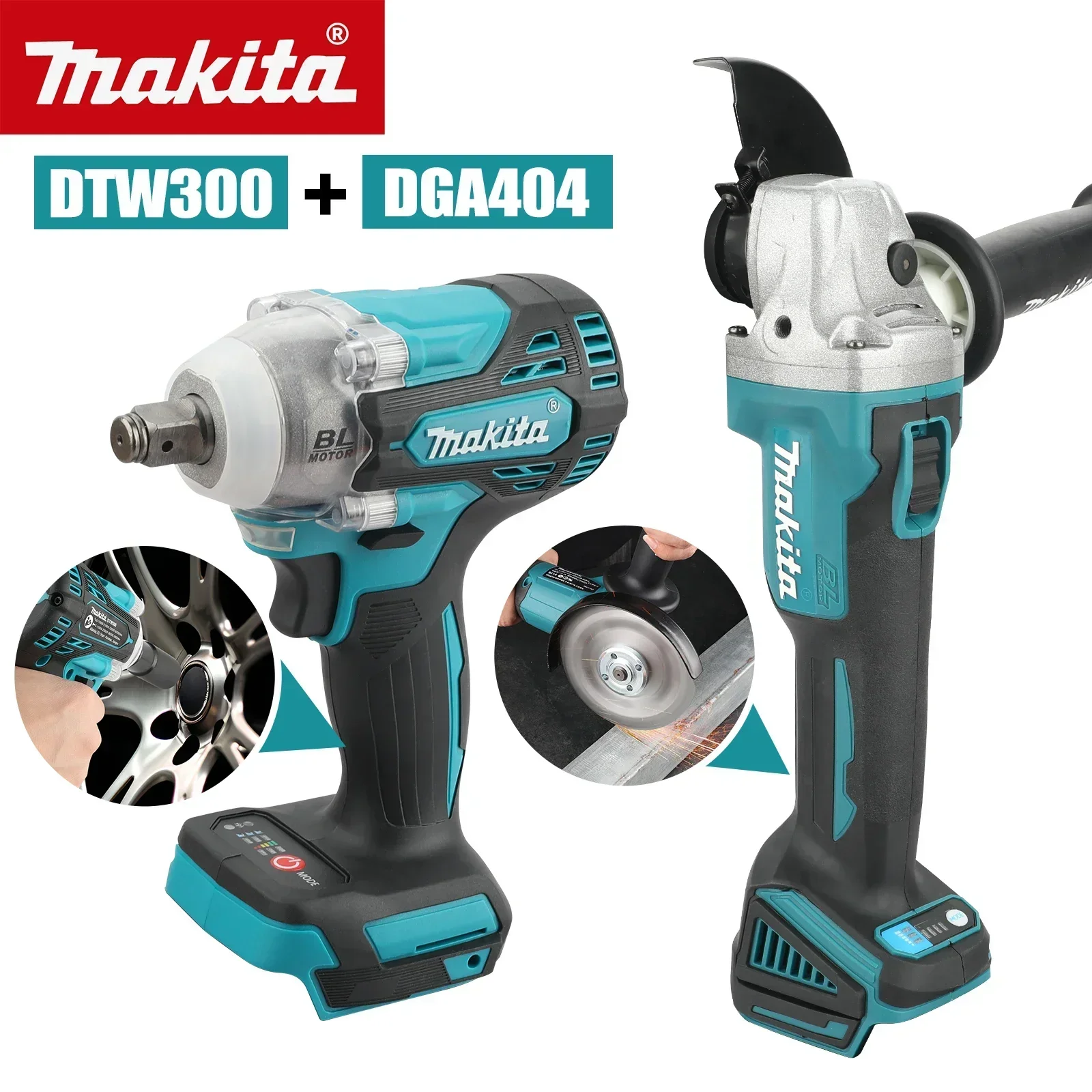 Makita Drill Dtw300 - Makita DTW300 DGA404 Cordless Combo Set,18V